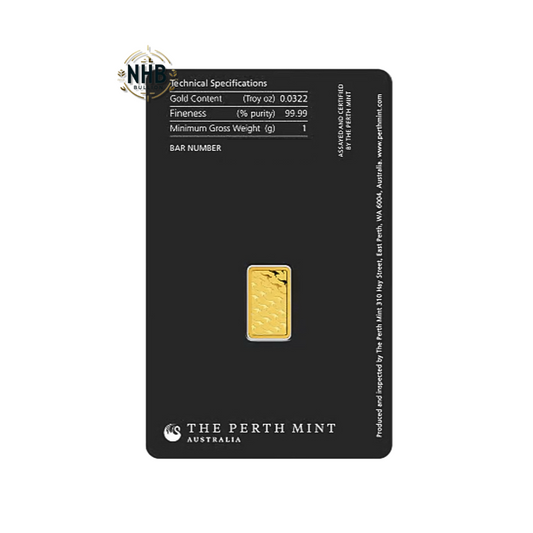 1 gram Perth Mint Gold Bar