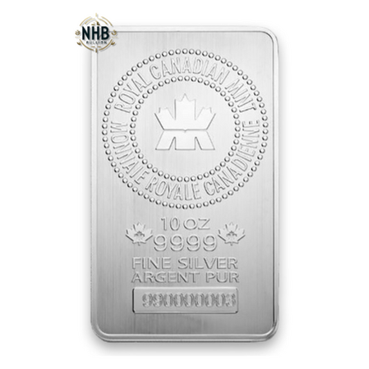 10 oz Royal Canadian Mint Silver Bar
