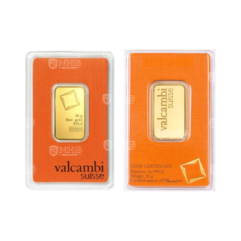 20 gram Valcambi Gold Bar