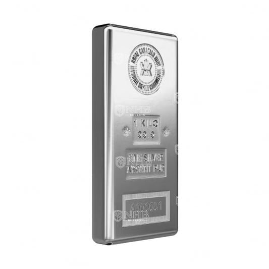 1 Kilo Royal Canadian Mint Silver Bar