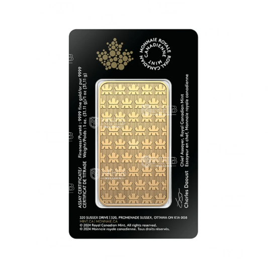 1 oz Royal Canadian Mint Gold Bar