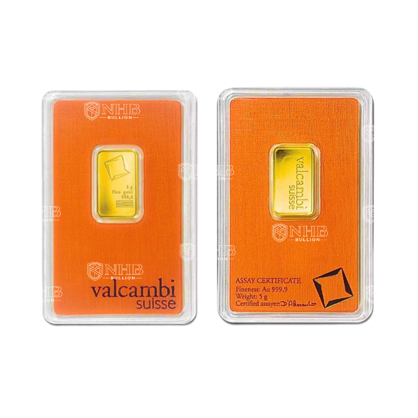 5 gram Valcambi Gold Bar