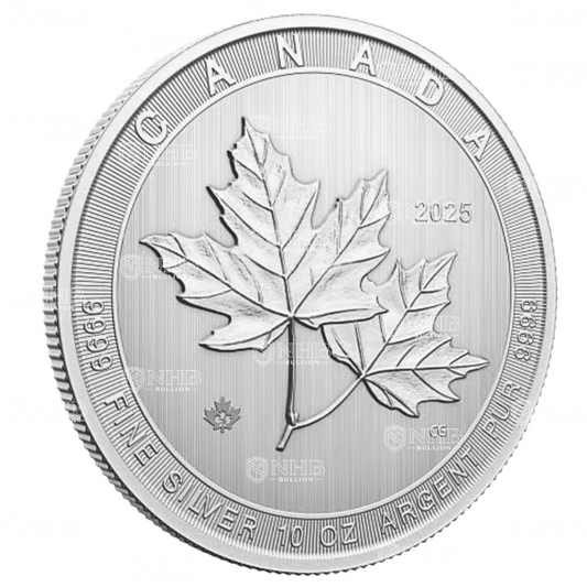 10 oz Magnificent Maple Leaves Silver Coin (2024)