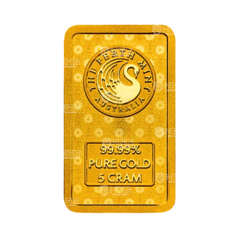 5 Gram Perth Mint Diwali Lakshmi Gold Bar