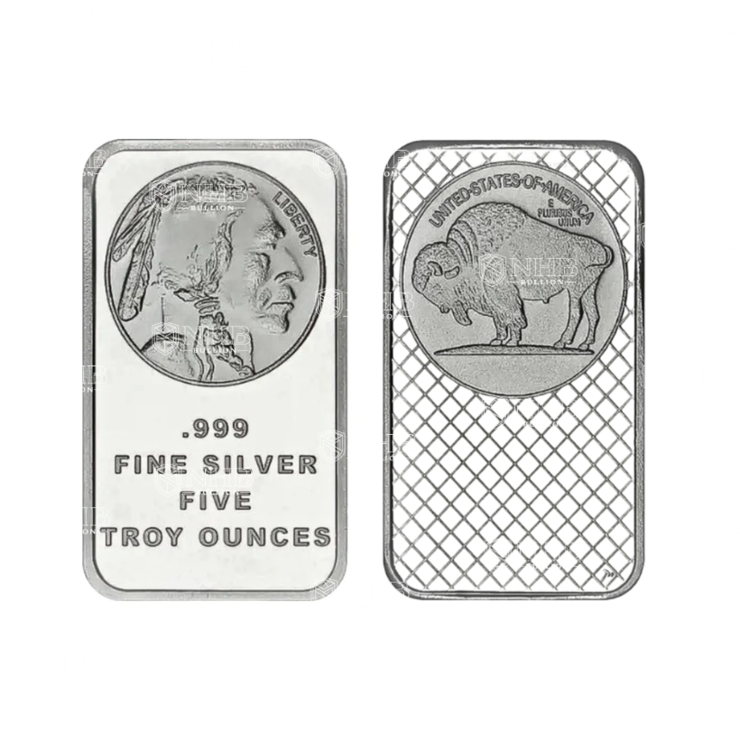 5 oz SilverTowne Buffalo Silver Bar