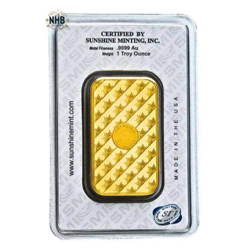 1 oz Sunshine Gold Bar (Lightly used)