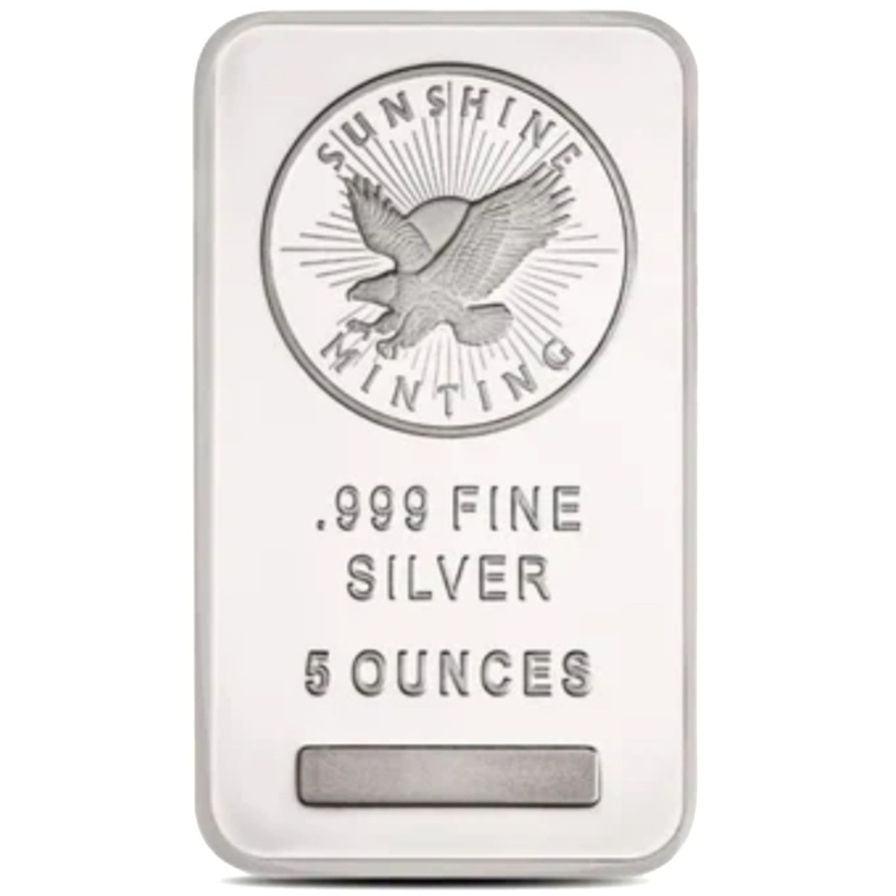 5 oz Sunshine Silver Bar