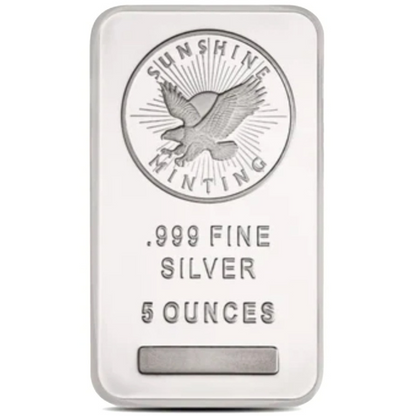 5 oz Sunshine Silver Bar