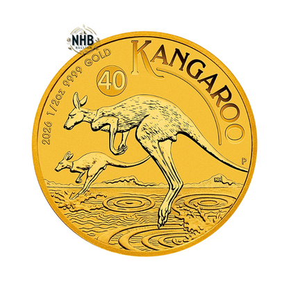 1/2 oz Australian Kangaroo Gold Coin (2026)