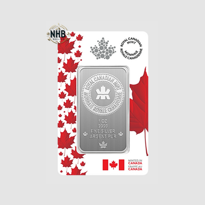 1 oz 2025 Royal Canadian Mint Silver Bar – Proudly Canadian Edition