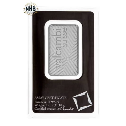 1 oz Valcambi Platinum Bar