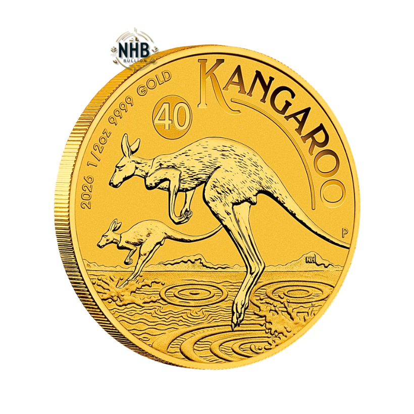 1/2 oz Australian Kangaroo Gold Coin (2026)