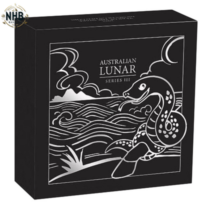1 oz Lunar Year of the Snake Glided Silver Coin (2025)