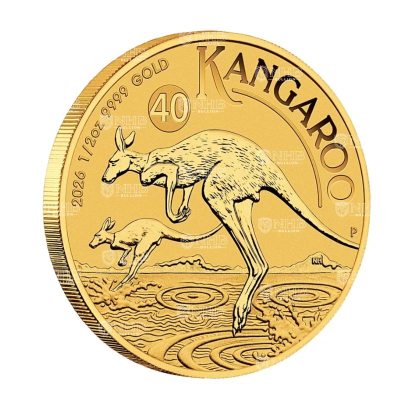 1/2 oz Australian Kangaroo Gold Coin (2026)