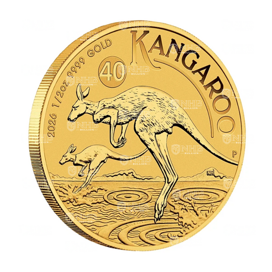 1/2 oz Australian Kangaroo Gold Coin (2026)