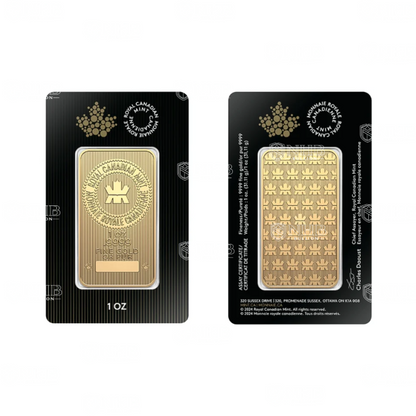 1 oz Royal Canadian Mint Gold Bar