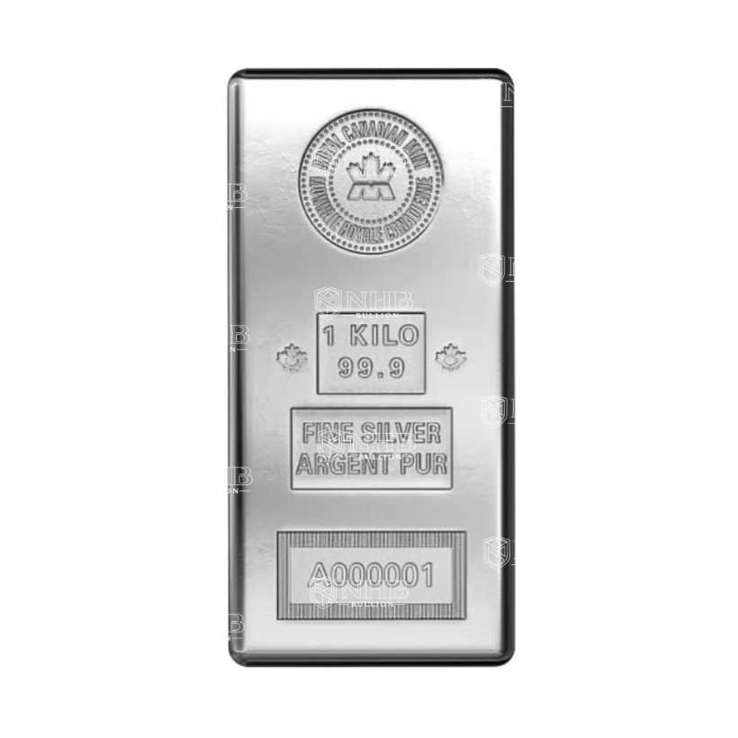 1 Kilo Royal Canadian Mint Silver Bar