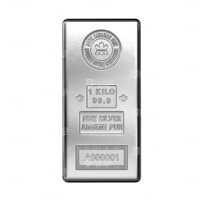 1 Kilo Royal Canadian Mint Silver Bar