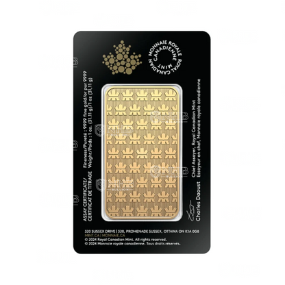 1 oz Royal Canadian Mint Gold Bar