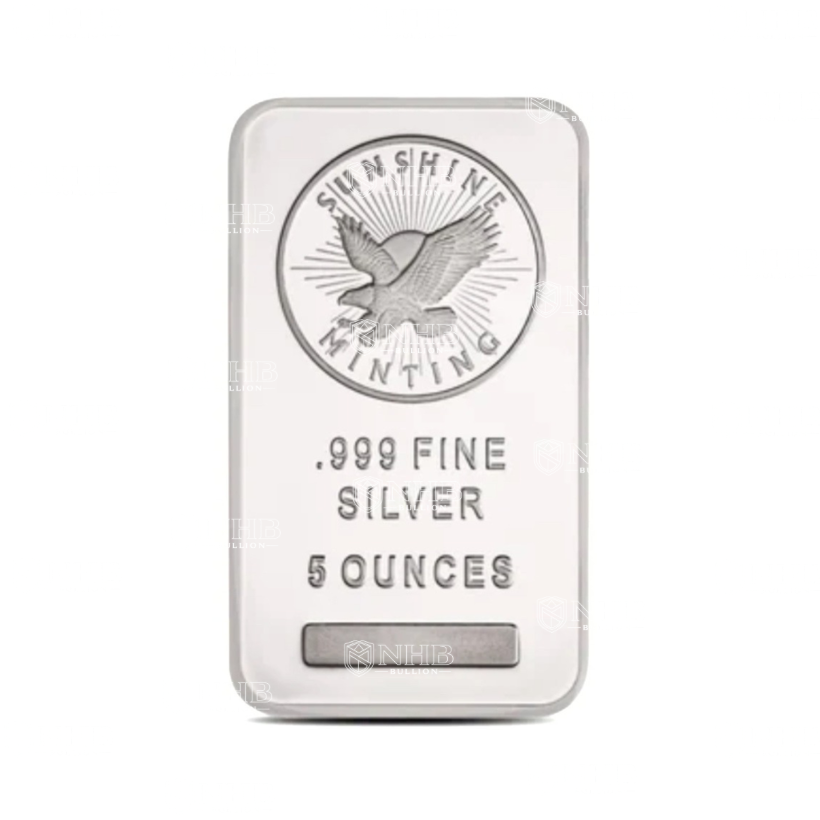 5 oz Sunshine Silver Bar