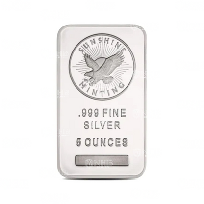 5 oz Sunshine Silver Bar