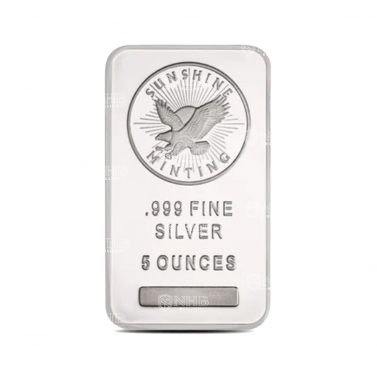 5 oz Sunshine Silver Bar