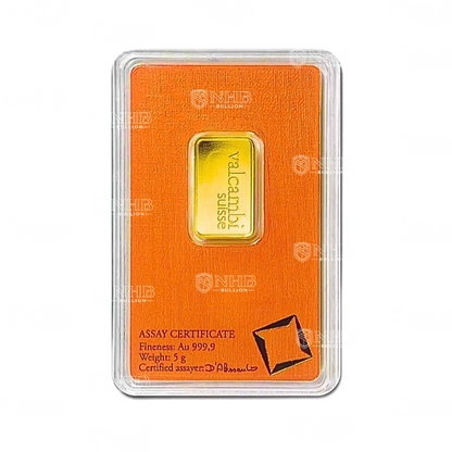 5 gram Valcambi Gold Bar