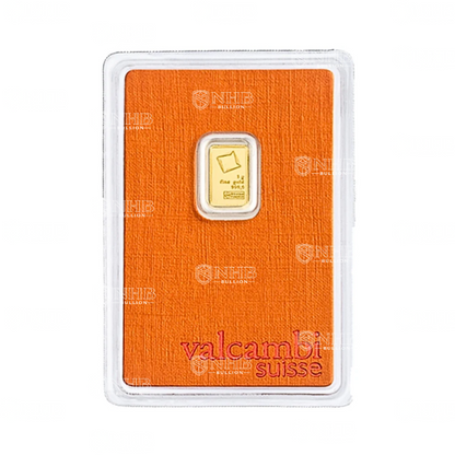 1 gram Valcambi Gold Bar