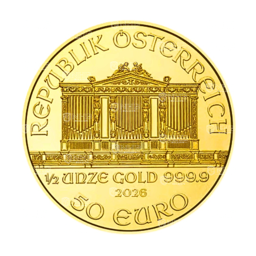 1/2 oz Austrian Philharmonic Gold Coin (2026)