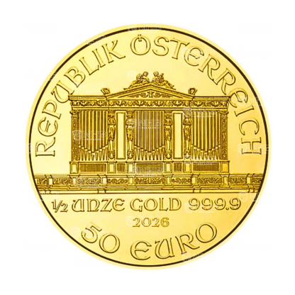 1/2 oz Austrian Philharmonic Gold Coin (2026)