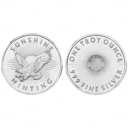 1 oz Sunshine Silver Round