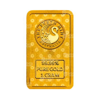 1 Gram Perth Mint Diwali Lakshmi Gold Bar