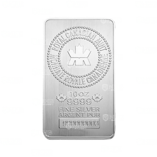 10 oz Royal Canadian Mint Silver Bar