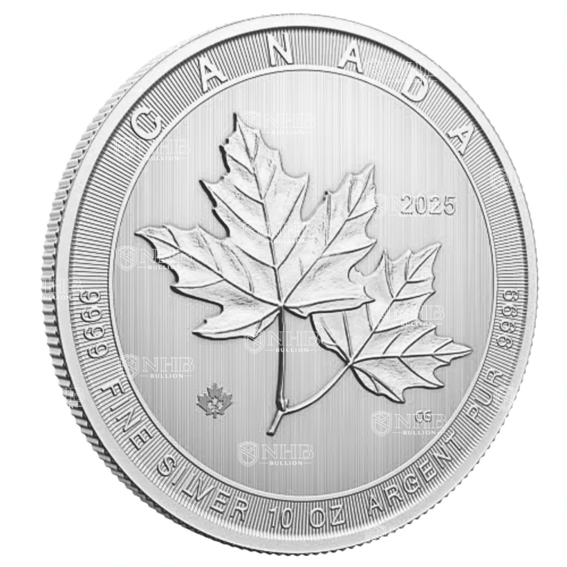 10 oz Magnificent Maple Leaves Silver Coin (2025)