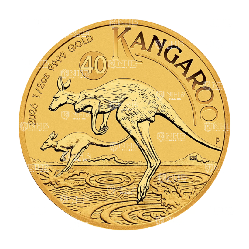 1/2 oz Australian Kangaroo Gold Coin (2026)