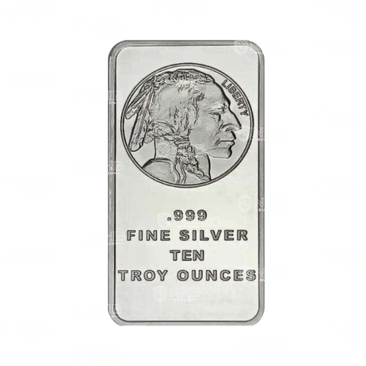 10 oz SilverTowne Buffalo Silver Bar