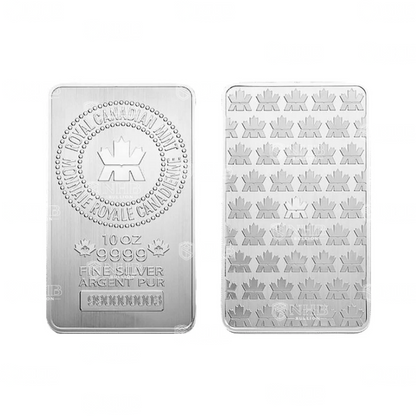 10 oz Royal Canadian Mint Silver Bar