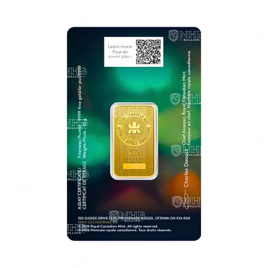10 Gram 2026 Royal Canadian Mint Diwali Gold Bar