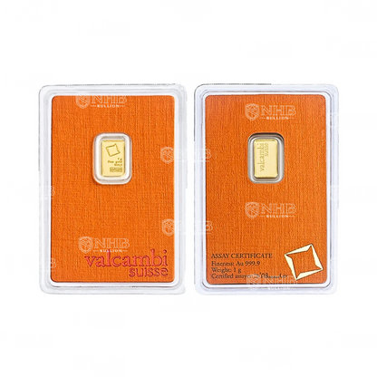1 gram Valcambi Gold Bar