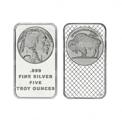 5 oz SilverTowne Buffalo Silver Bar