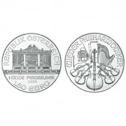 1 oz Austrian Philharmonic Silver Coin (2026)