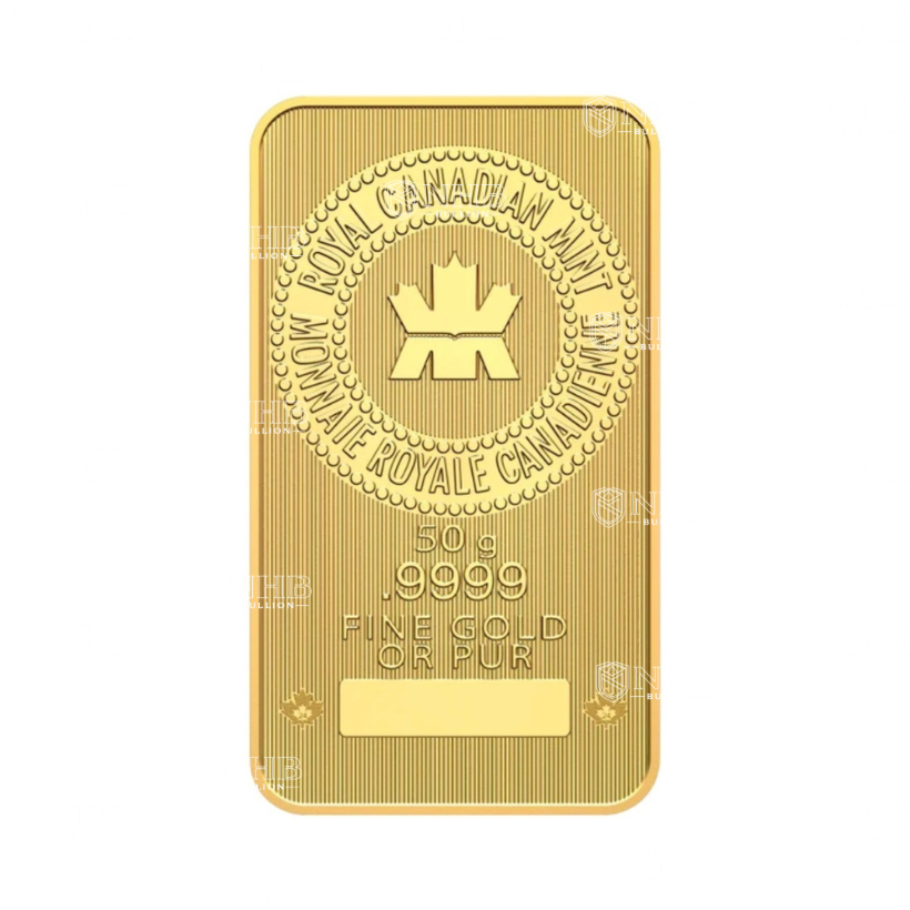 50 Gram Royal Canadian Mint Gold Bar