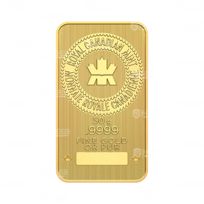 50 Gram Royal Canadian Mint Gold Bar