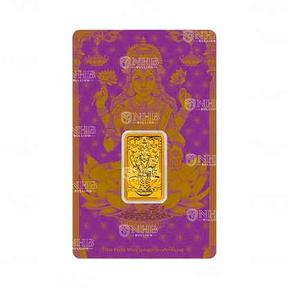 5 Gram Perth Mint Diwali Lakshmi Gold Bar