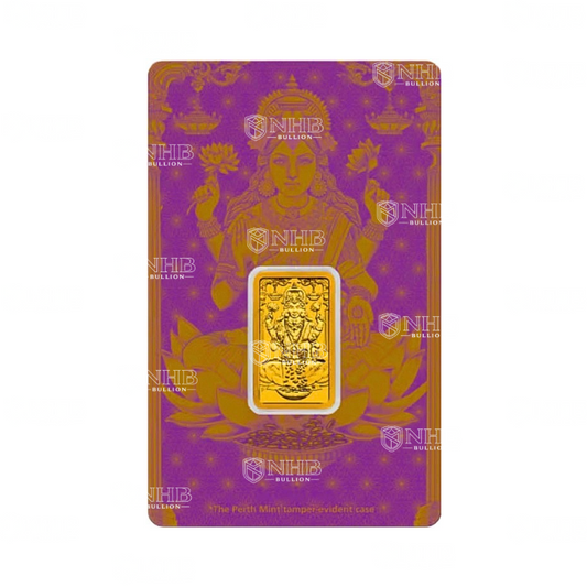 5 Gram Perth Mint Diwali Lakshmi Gold Bar