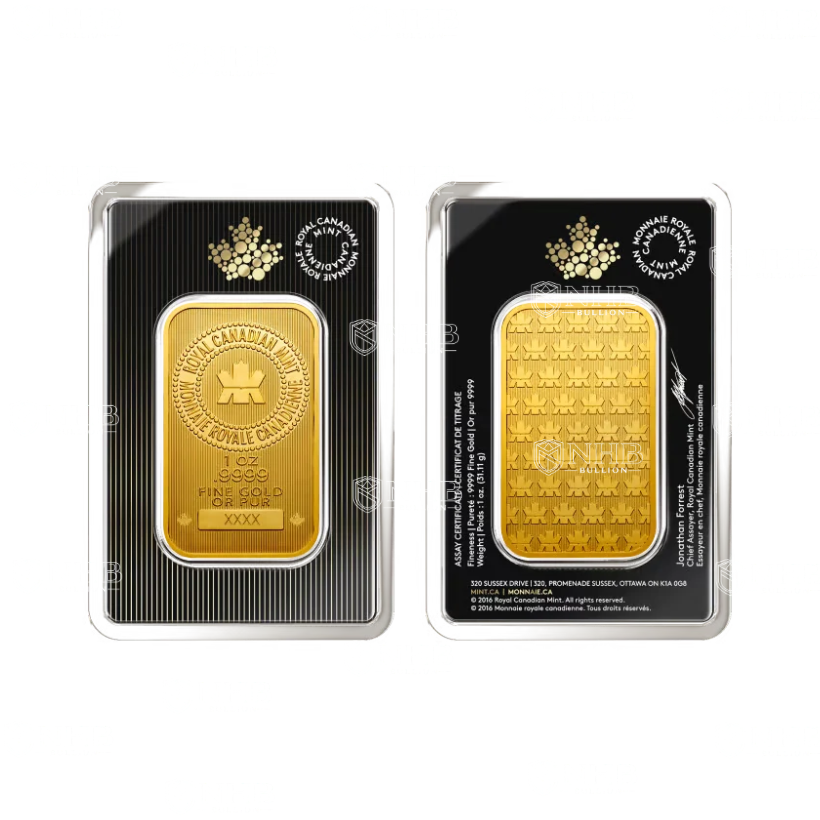 1 oz Royal Canadian Mint Gold Bar