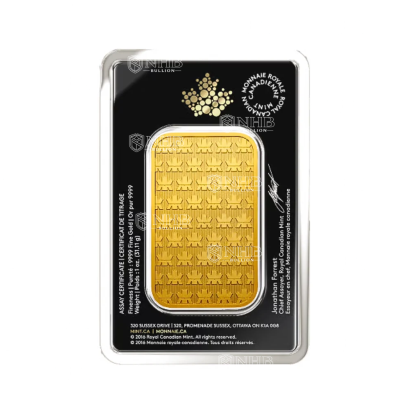 1 oz Royal Canadian Mint Gold Bar