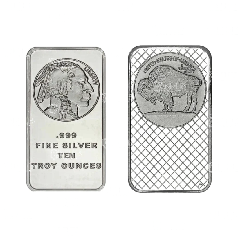 10 oz SilverTowne Buffalo Silver Bar