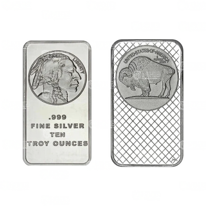 10 oz SilverTowne Buffalo Silver Bar