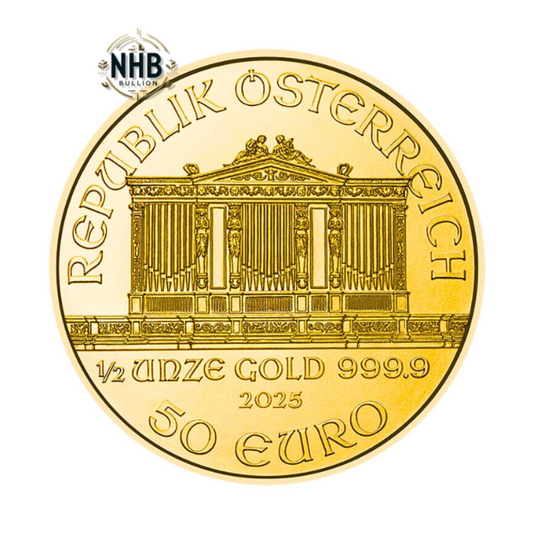 1/2 oz Austrian Philharmonic Gold Coin (2025)